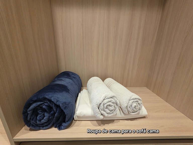 Studio moderno e novíssimo no centro de Foz