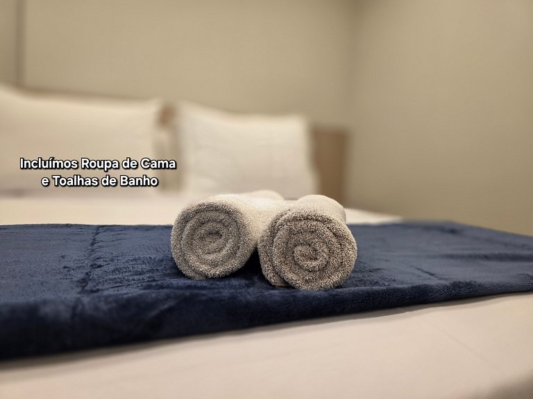 Studio moderno e novíssimo no centro de Foz