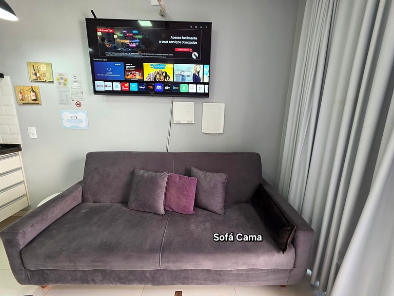 Studio a poucos metros da Av Cataratas c garagem