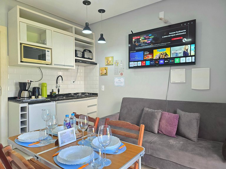 Studio a poucos metros da Av Cataratas c garagem