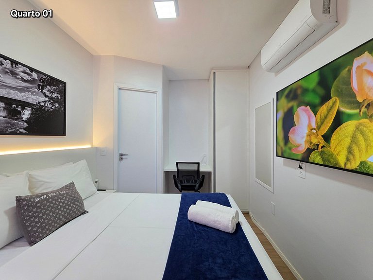 Flat com 2 quartos a poucos metros da Av Cataratas