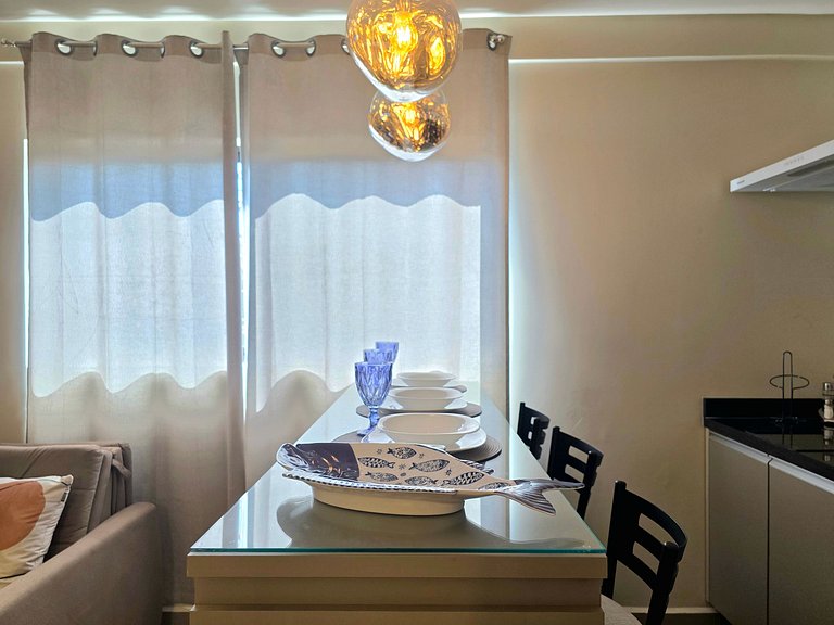 Design e localização ideal no centro de Foz