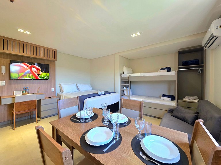 Studio 504 Novo no Centro com Garagem