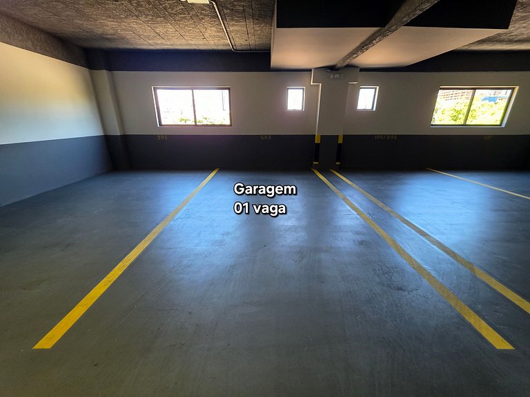 Studio 504 Novo no Centro com Garagem