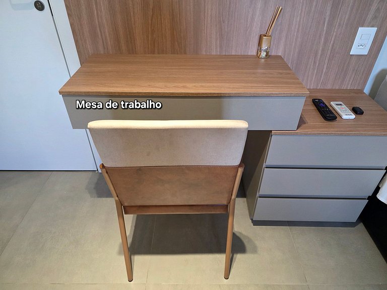 Studio 504 Novo no Centro com Garagem