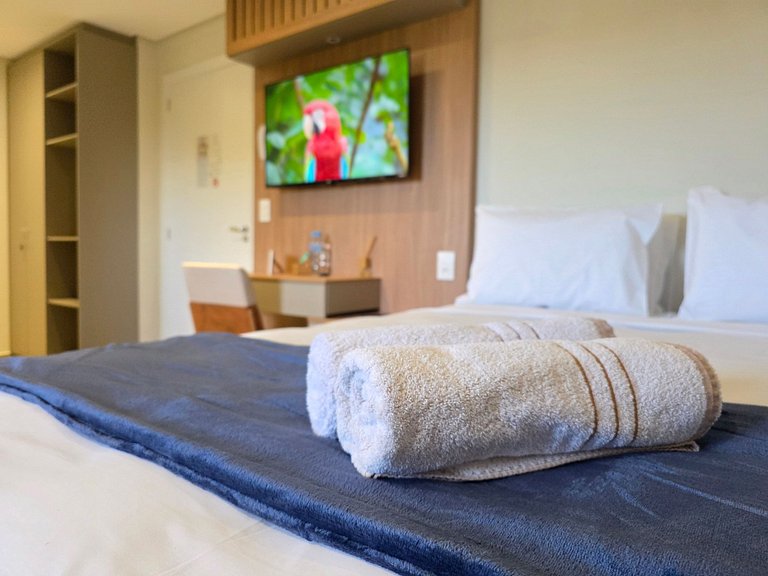 Studio 504 Novo no Centro com Garagem