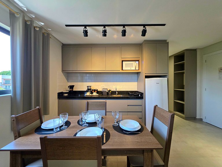 Studio 504 Novo no Centro com Garagem