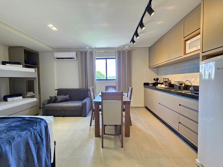 Studio 504 Novo no Centro com Garagem