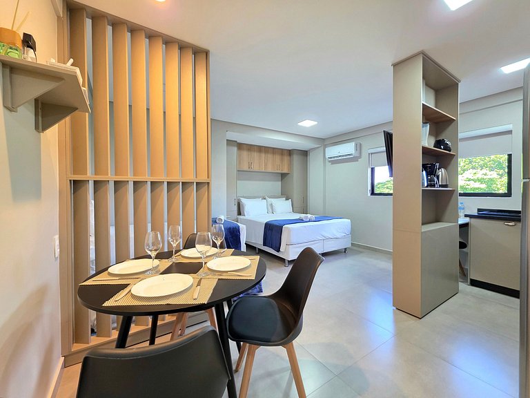 Studio 404 Novo 3 camas no Centro