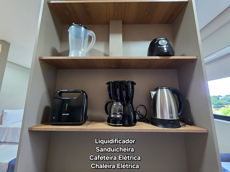 Studio 404 Novo 3 camas no Centro