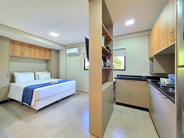 Studio 404 Novo 3 camas no Centro