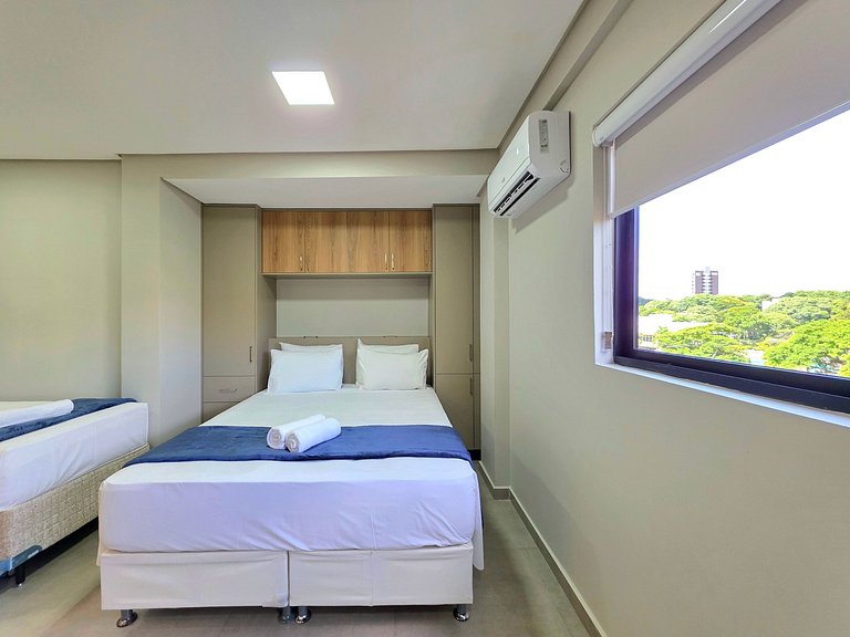 Studio 404 Novo 3 camas no Centro