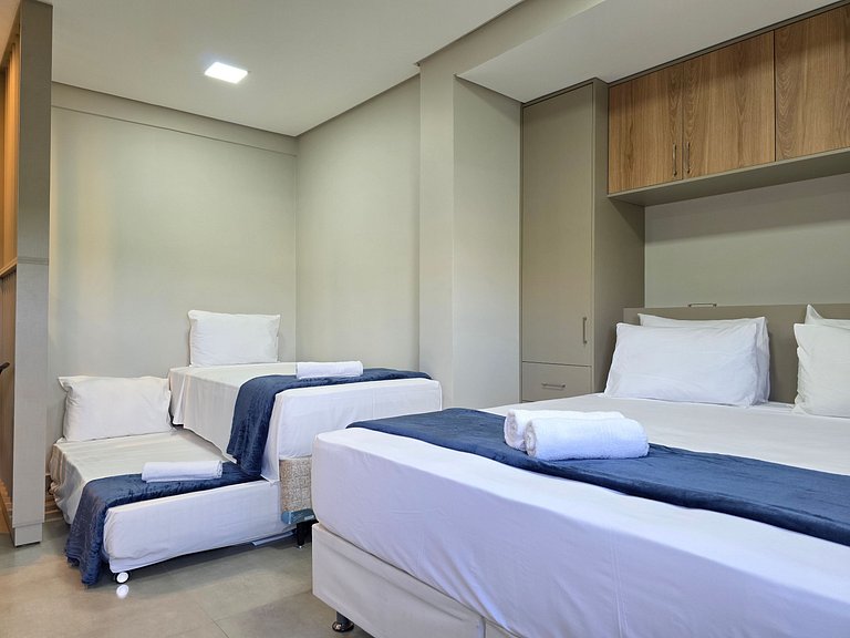 Studio 404 Novo 3 camas no Centro