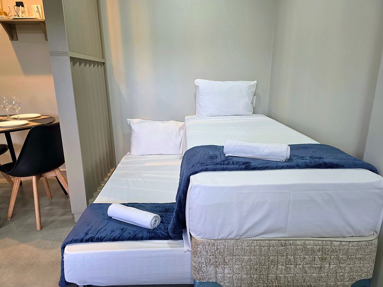 Studio 404 Novo 3 camas no Centro