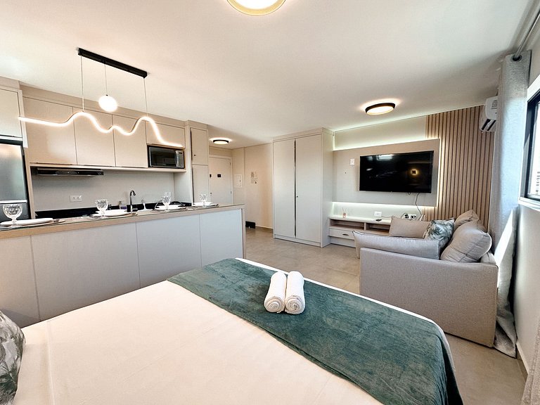 Conforto e vista para a selva no centro de Foz