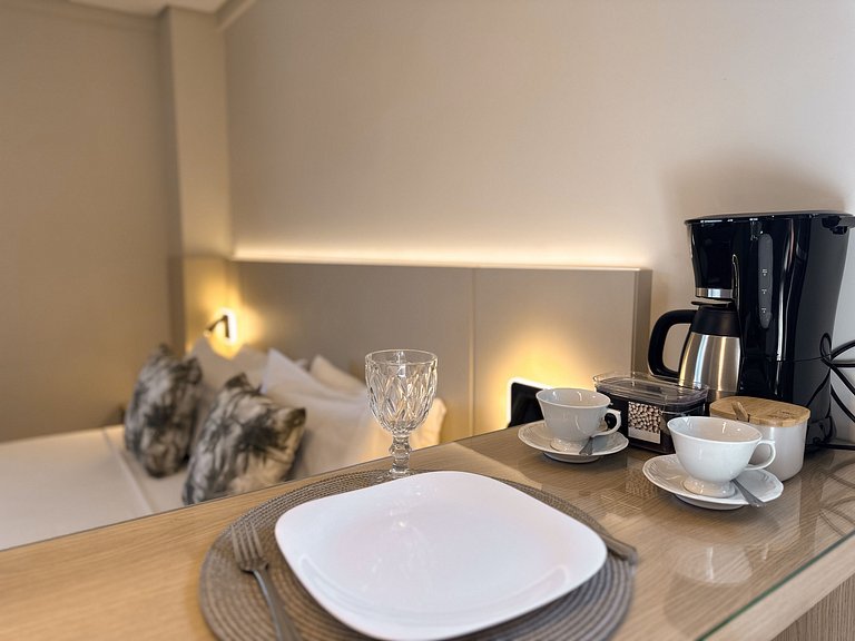 Conforto e vista para a selva no centro de Foz