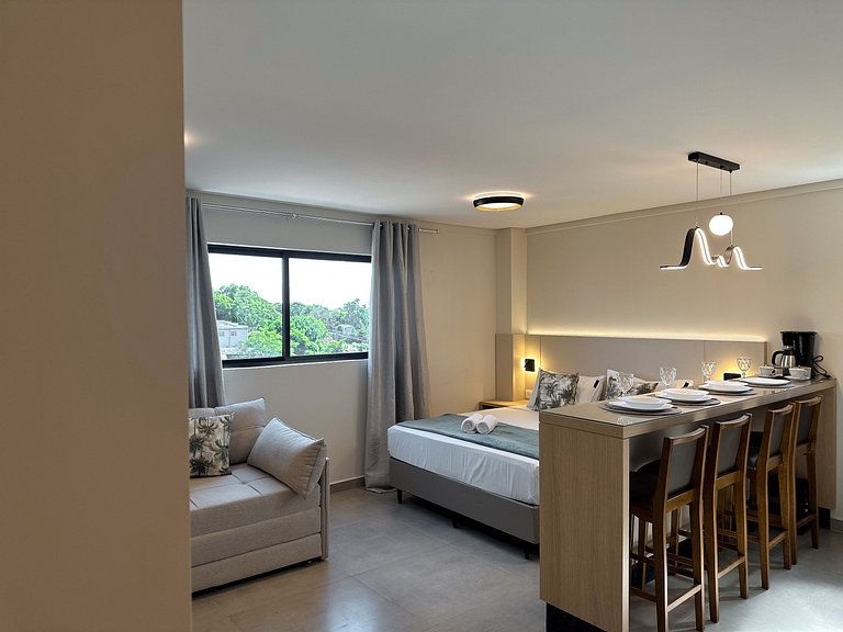 Conforto e vista para a selva no centro de Foz