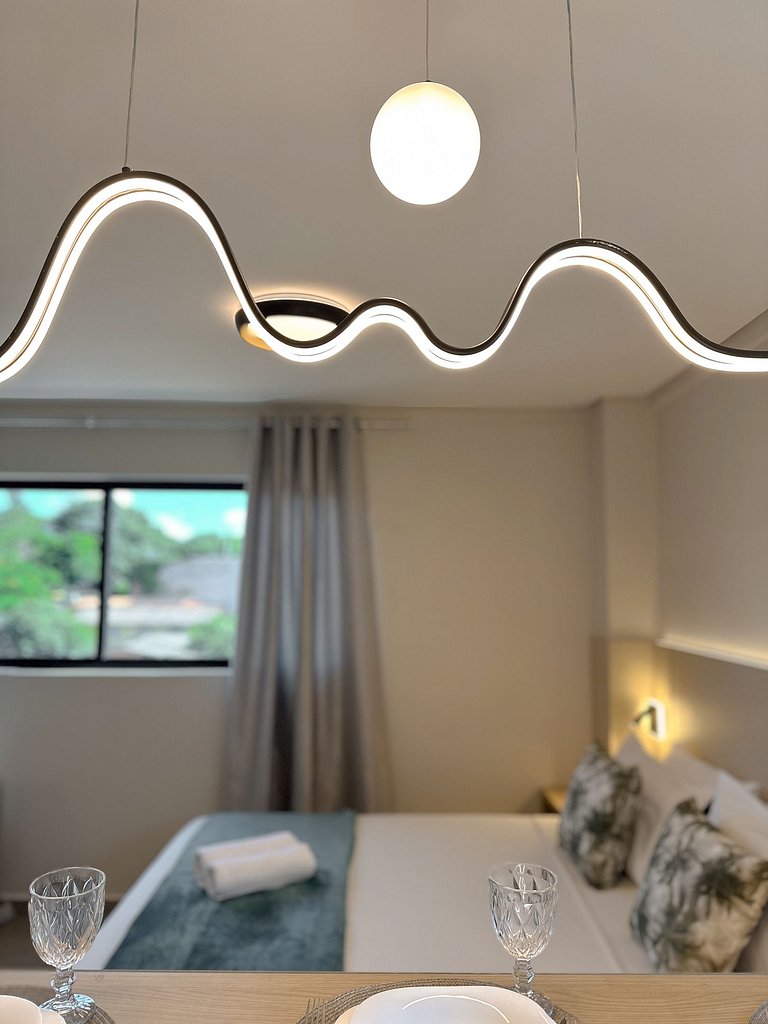 Conforto e vista para a selva no centro de Foz