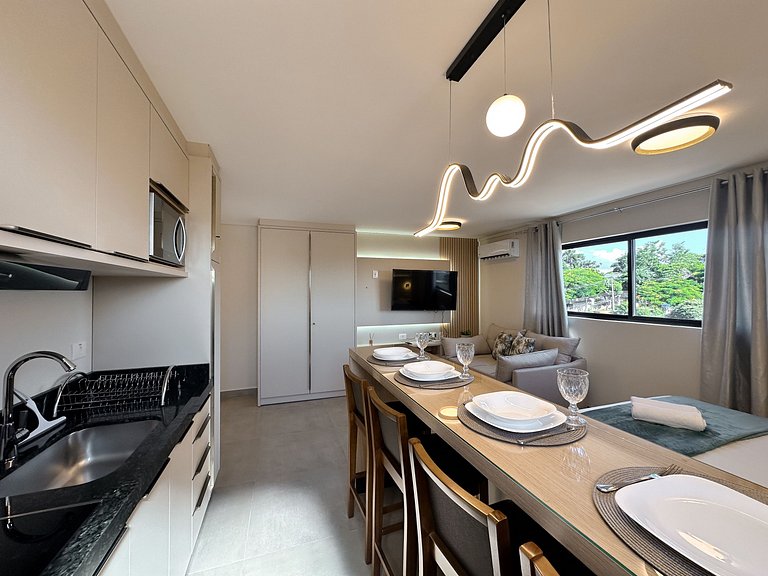 Conforto e vista para a selva no centro de Foz