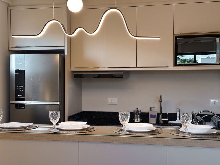 Conforto e vista para a selva no centro de Foz