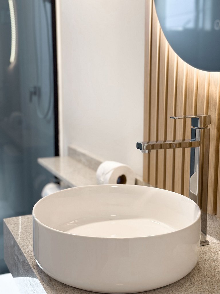 Conforto e vista para a selva no centro de Foz