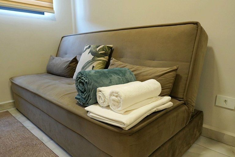 Flat moderno e novo no centro de Foz