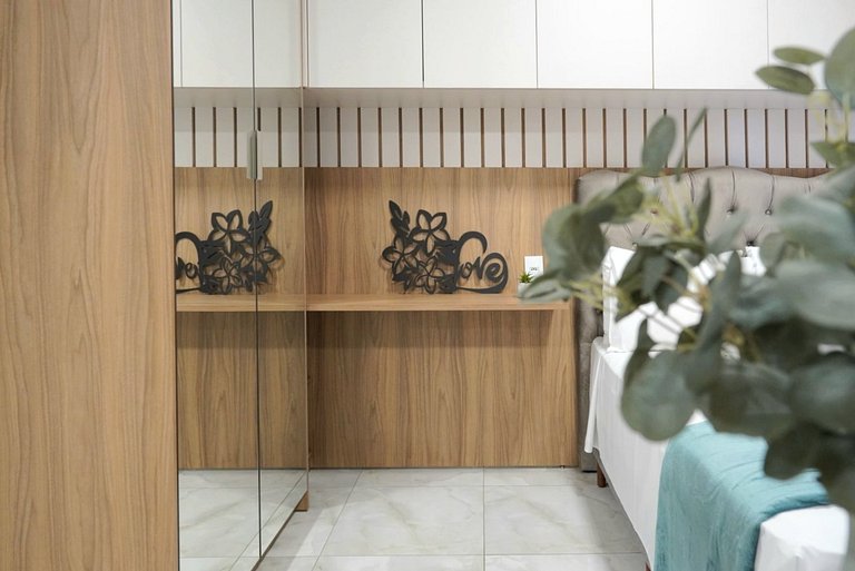 Flat moderno e novo no centro de Foz