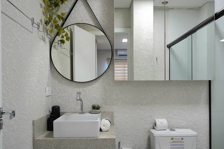 Flat moderno e novo no centro de Foz