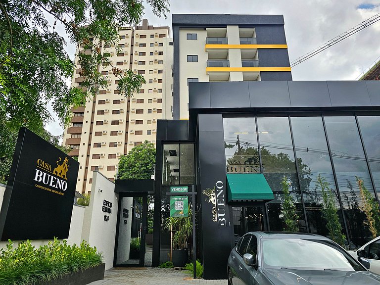 Flat moderno e novo no centro de Foz