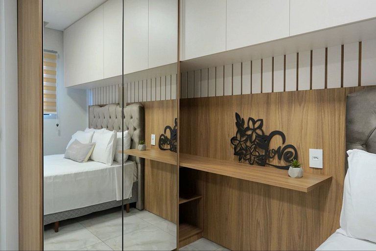 Flat moderno e novo no centro de Foz