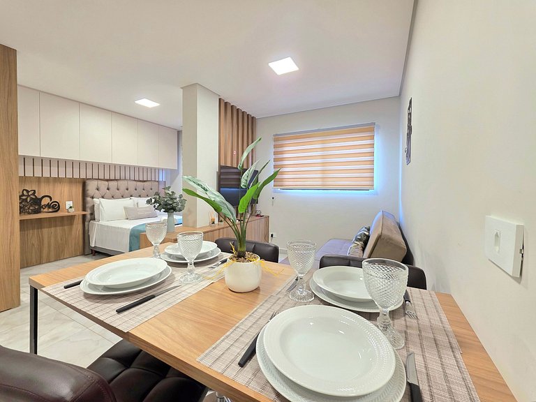 Flat moderno e novo no centro de Foz