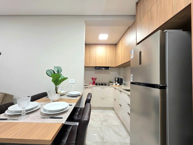 Flat moderno e novo no centro de Foz