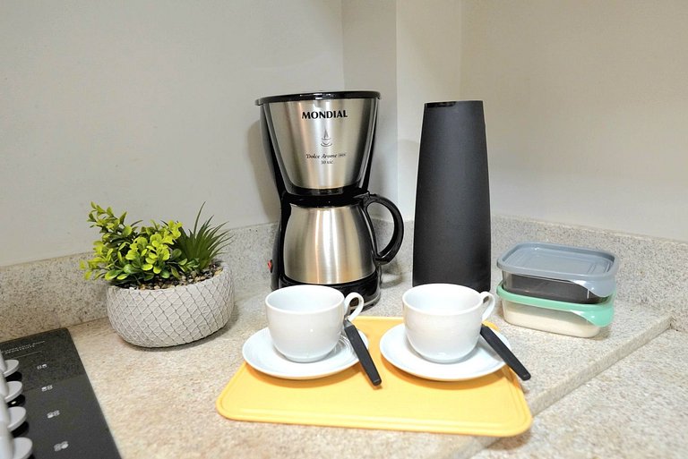 Flat moderno e novo no centro de Foz