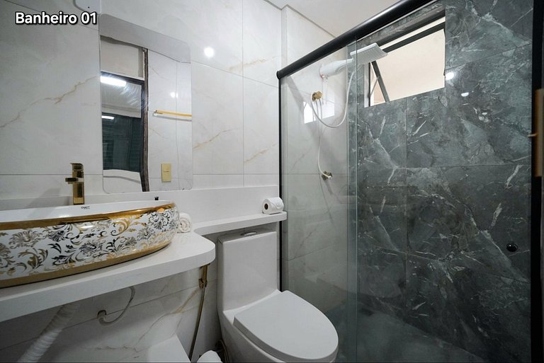 Apt 03 quartos em Condominio prox PY e centro