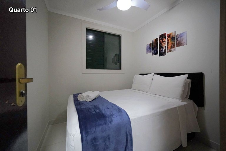 Apt 03 quartos em Condominio prox PY e centro