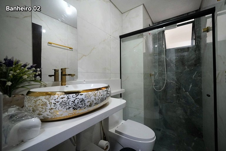 Apt 03 quartos em Condominio prox PY e centro