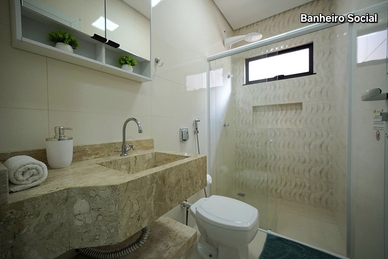 Linda Casa 3 Quartos c Piscina 10 min Centro
