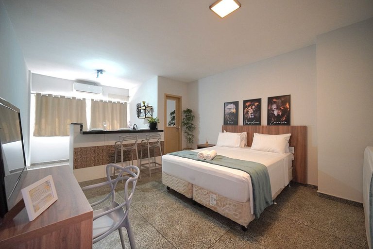 Studio ao lado do Paraguai com garagem