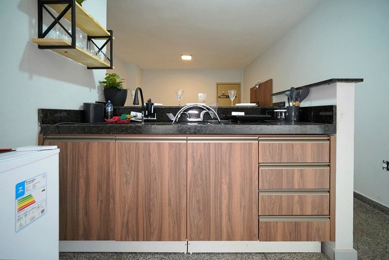 Studio ao lado do Paraguai com garagem