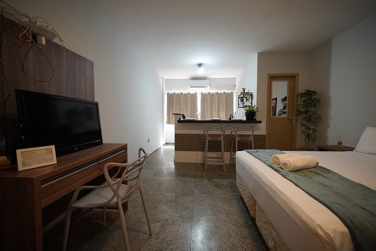 Studio ao lado do Paraguai com garagem