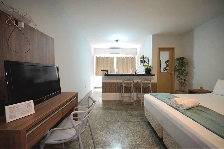 Studio ao lado do Paraguai com garagem