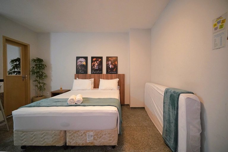 Studio ao lado do Paraguai com garagem