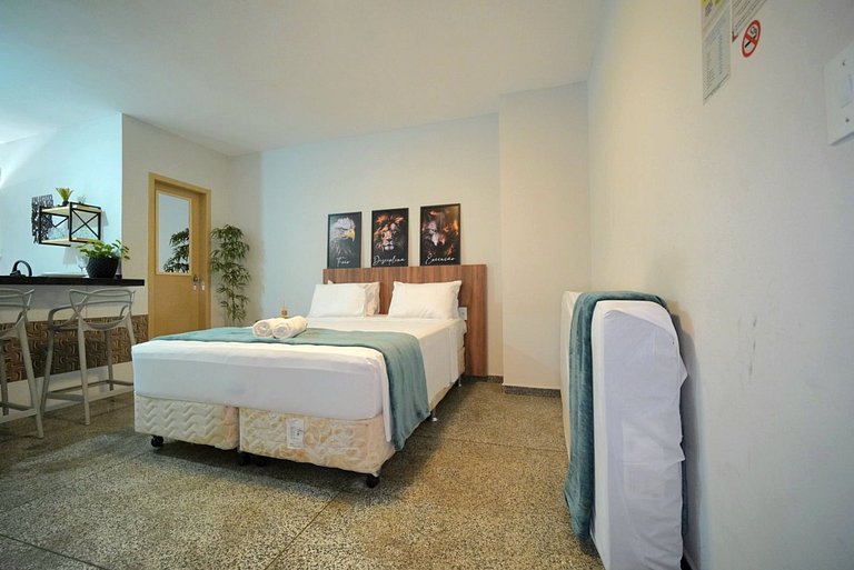 Studio ao lado do Paraguai com garagem