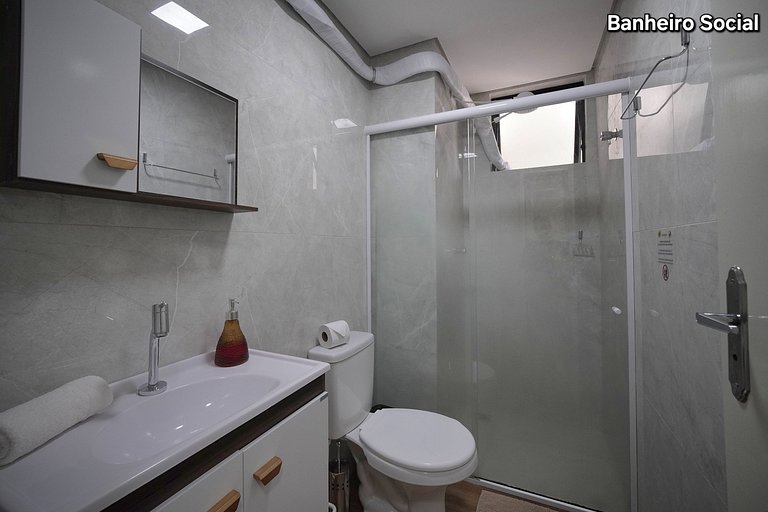 Apt 703 com 3 quartos 10min Paraguai e 5min centro