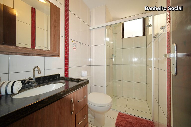 Apt 103 com 2 quartos 10min Paraguai e 5min centro