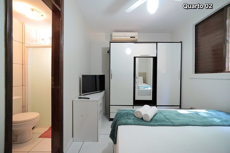 Apt 103 com 2 quartos 10min Paraguai e 5min centro