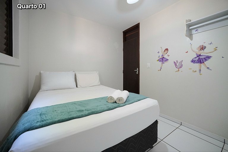 Apt 103 com 2 quartos 10min Paraguai e 5min centro