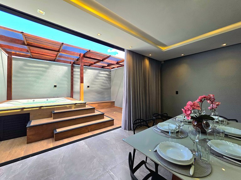 Sobrado com Jacuzzi Aquecida 10 minutos Centro