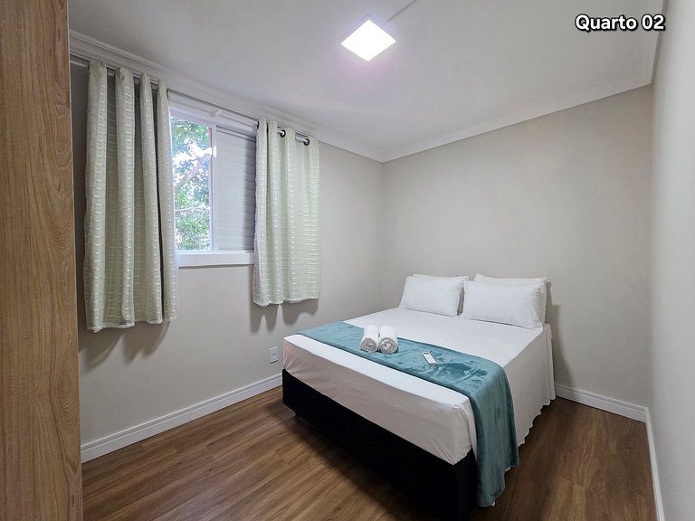 Apt 202 com 3 quartos 10min Paraguai e 5min centro