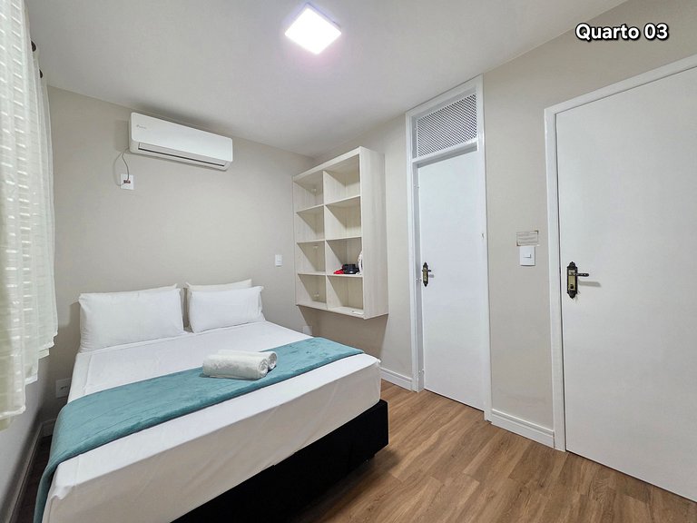 Apt 202 com 3 quartos 10min Paraguai e 5min centro